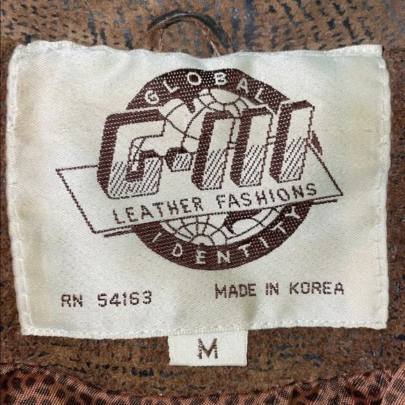 Vintage Global Identity G-III Leather Fashions Jacket. Brown. Bolero Style. Sz M - Picture 9 of 16